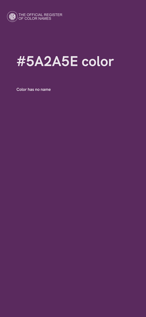 #5A2A5E color image