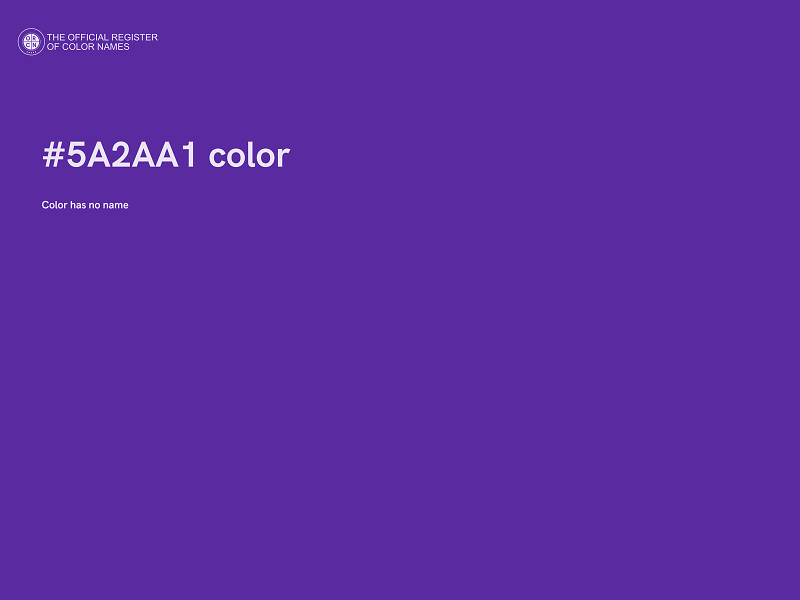 #5A2AA1 color image