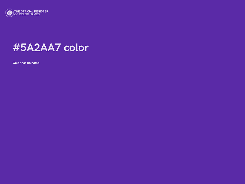#5A2AA7 color image