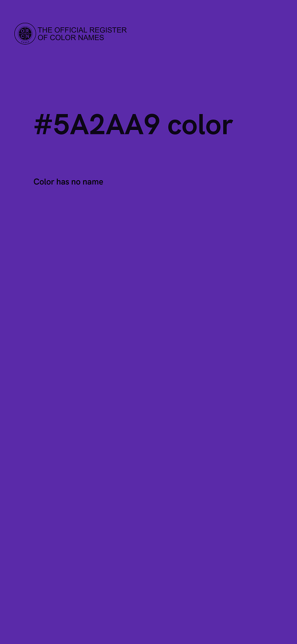 #5A2AA9 color image