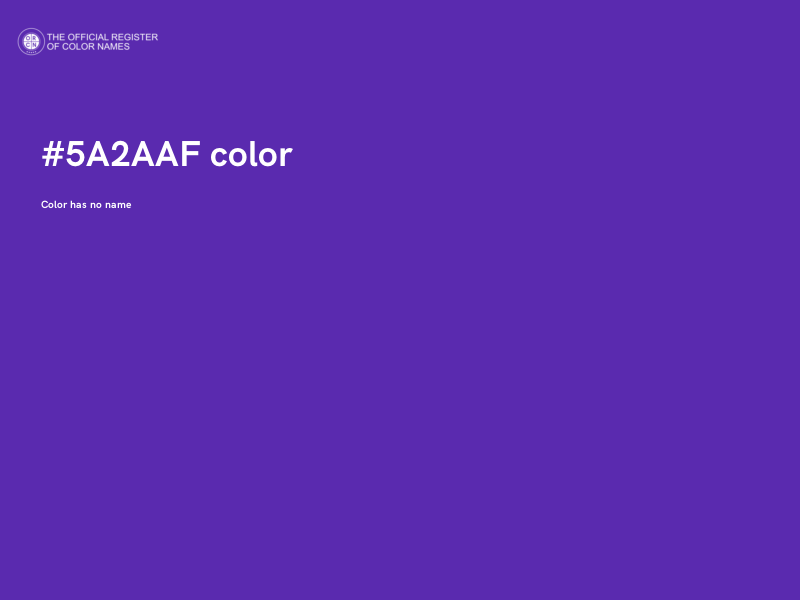 #5A2AAF color image