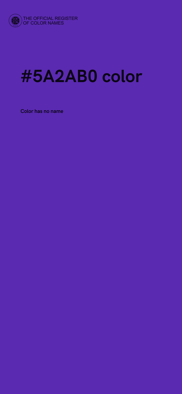 #5A2AB0 color image