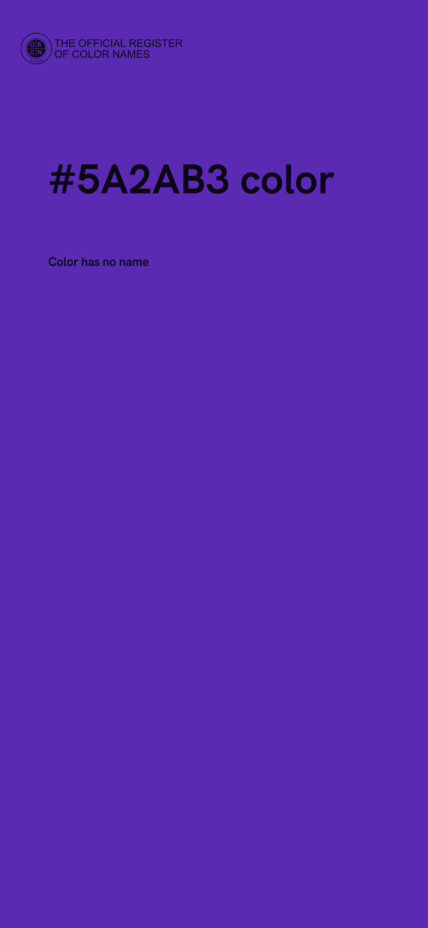 #5A2AB3 color image