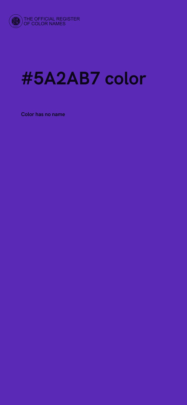 #5A2AB7 color image
