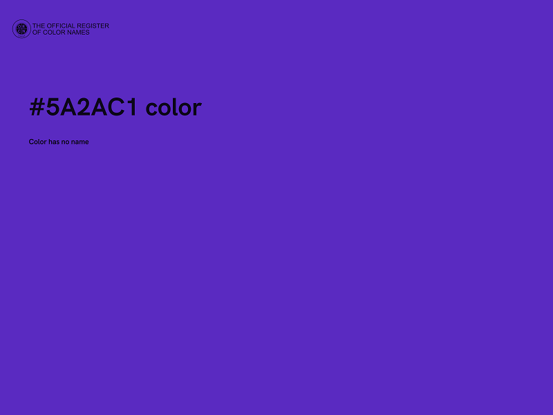 #5A2AC1 color image