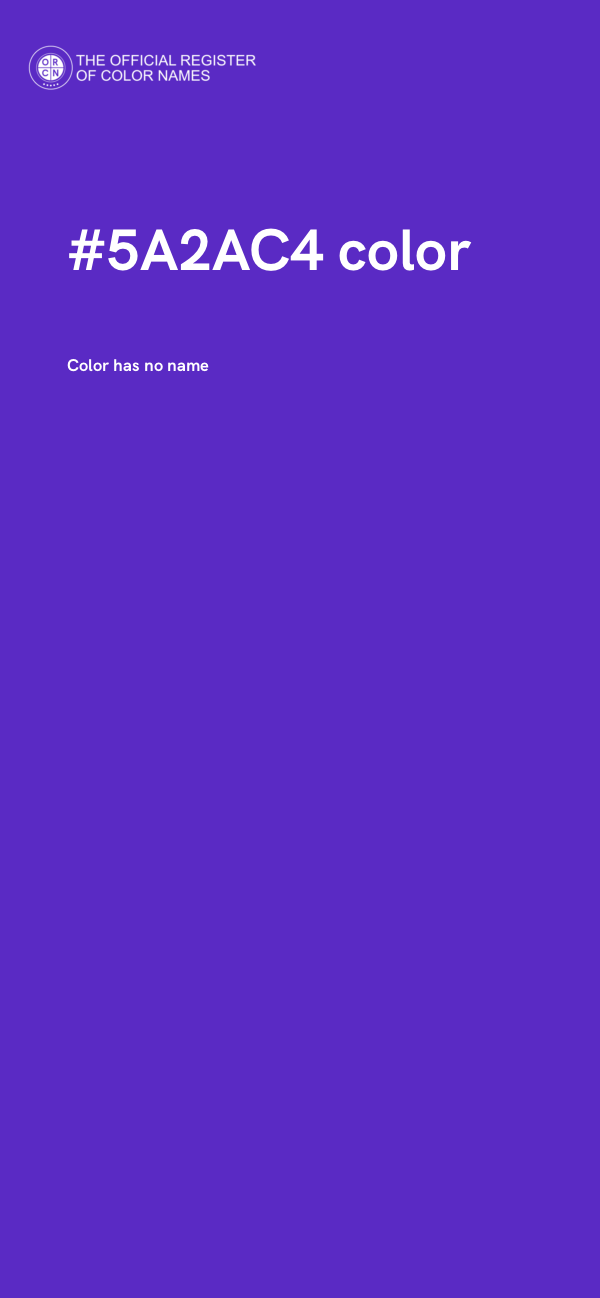 #5A2AC4 color image