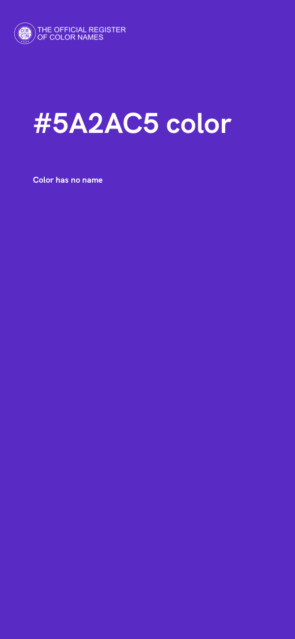 #5A2AC5 color image