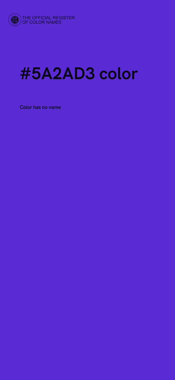 #5A2AD3 color image