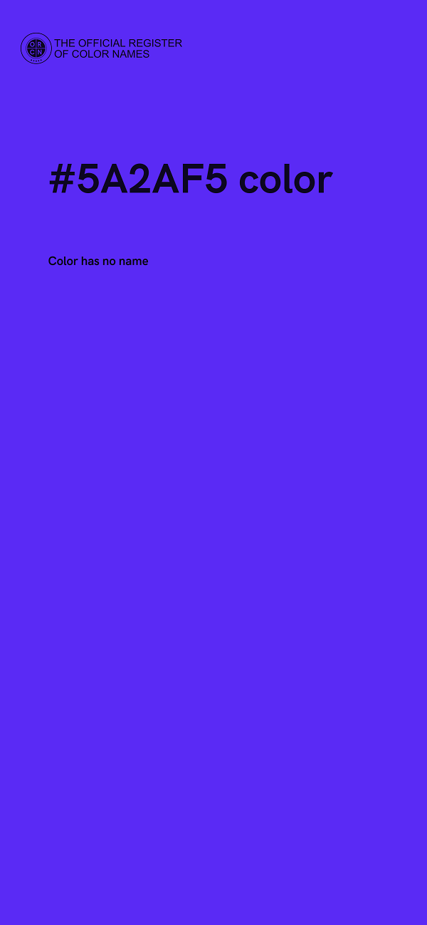#5A2AF5 color image