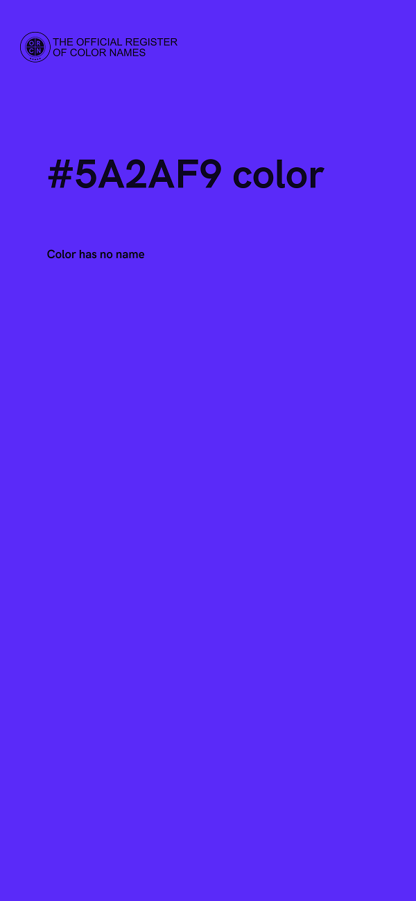 #5A2AF9 color image