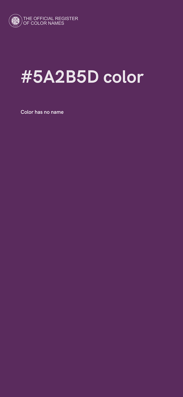 #5A2B5D color image