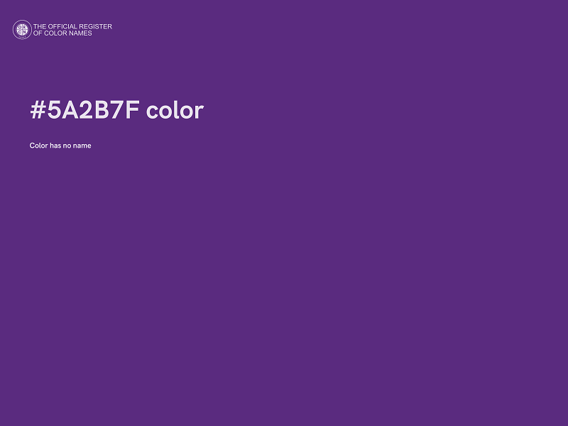 #5A2B7F color image
