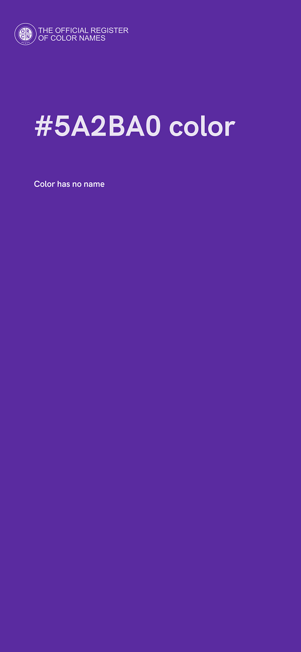 #5A2BA0 color image