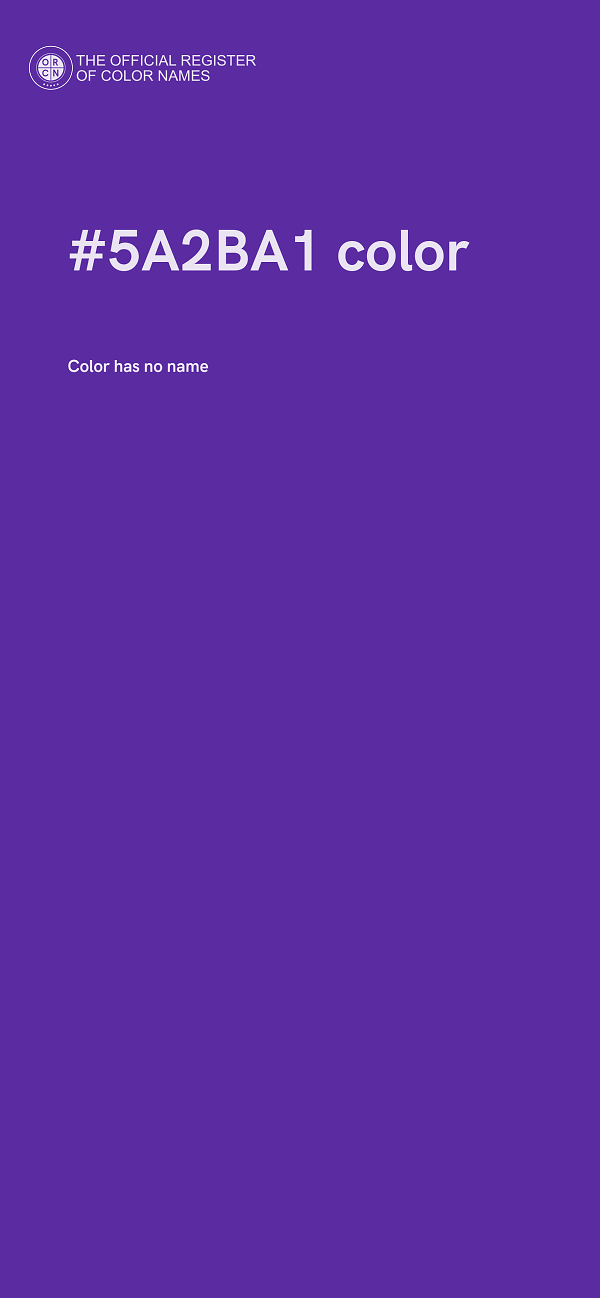 #5A2BA1 color image