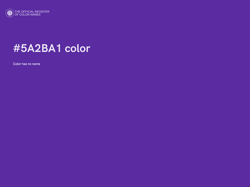 #5A2BA1 color image