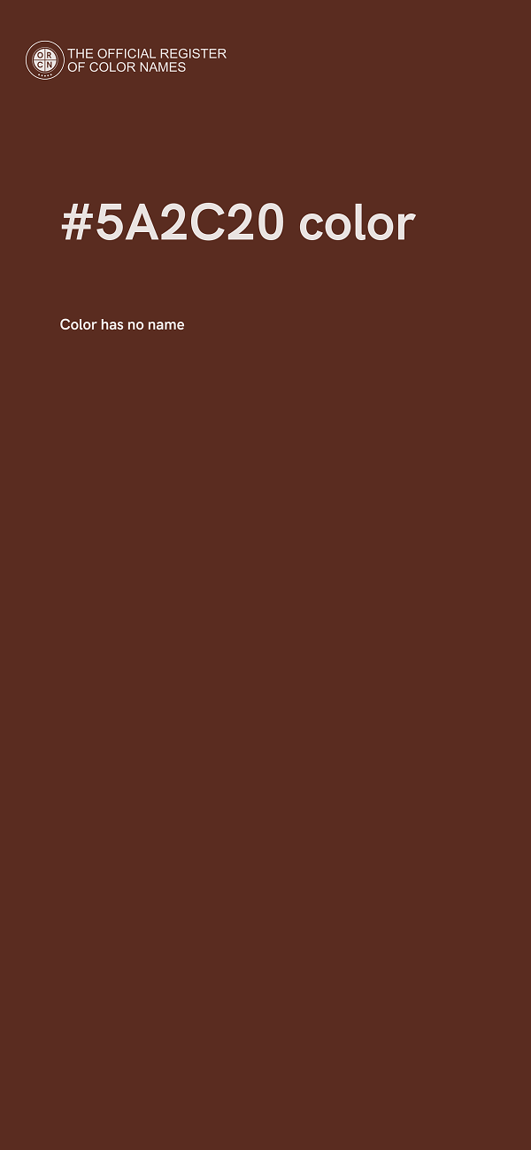 #5A2C20 color image