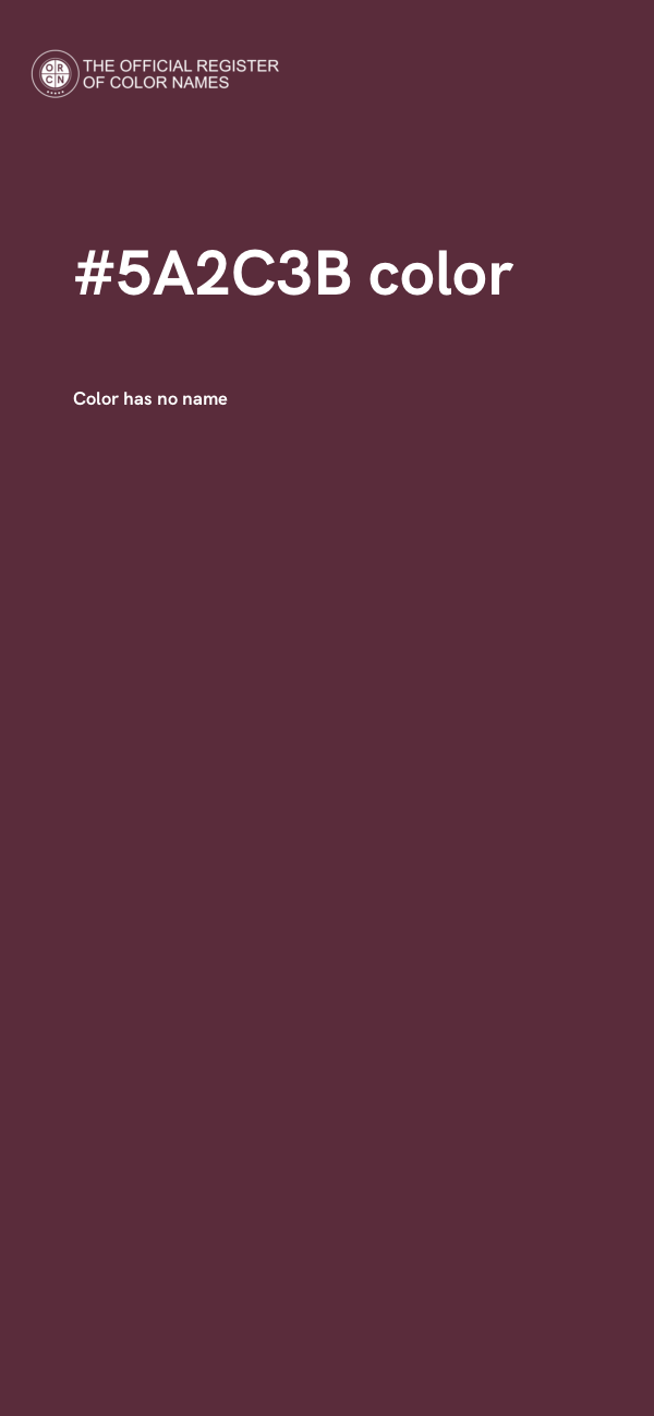 #5A2C3B color image