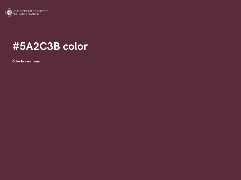 #5A2C3B color image