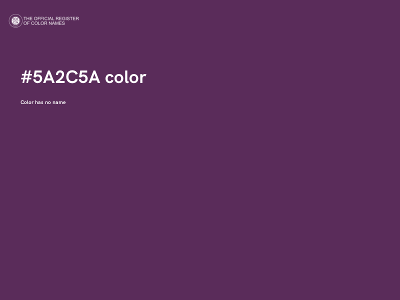 #5A2C5A color image