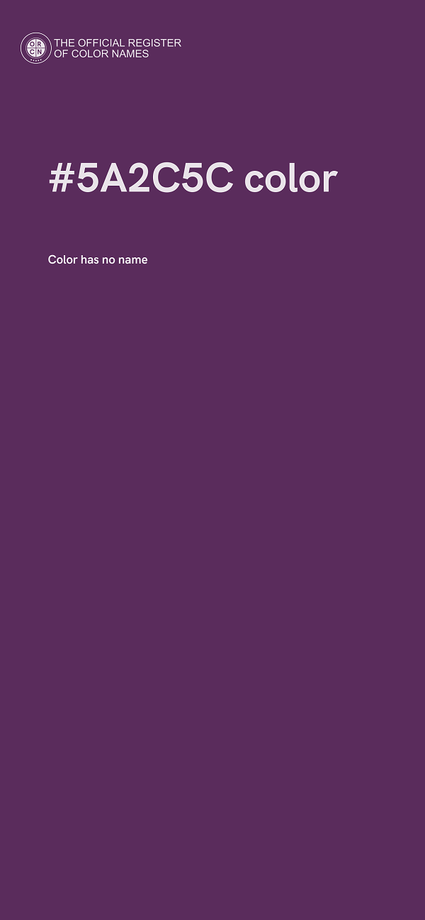 #5A2C5C color image