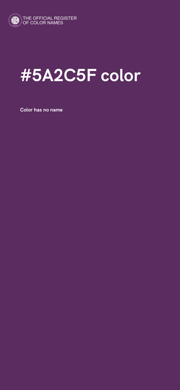 #5A2C5F color image