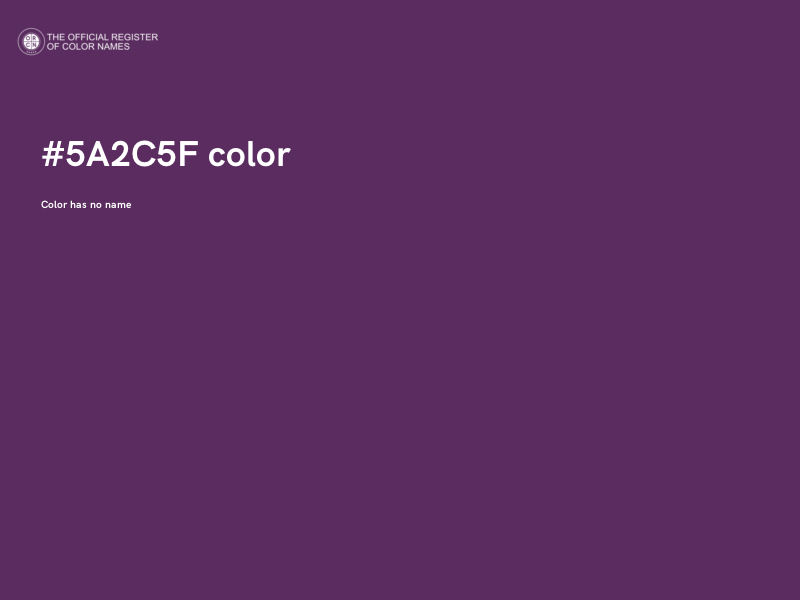 #5A2C5F color image