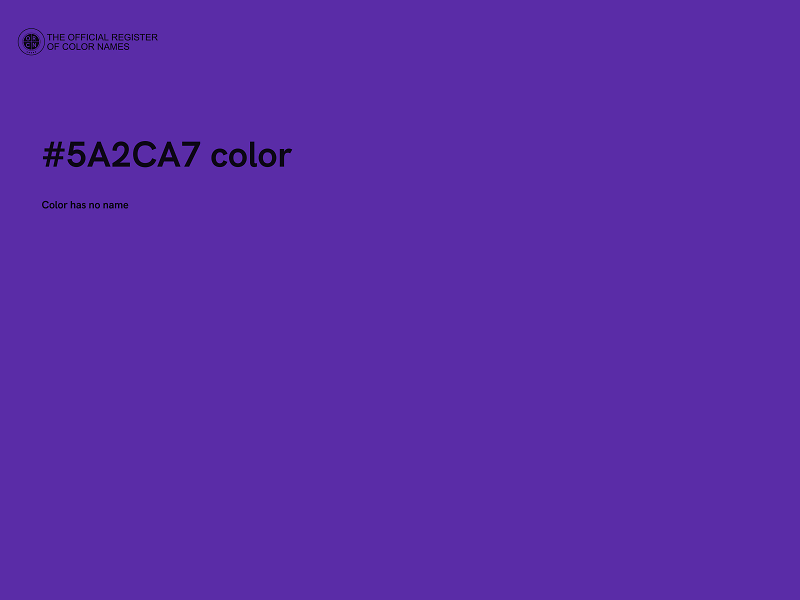 #5A2CA7 color image