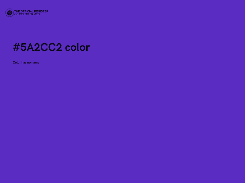#5A2CC2 color image