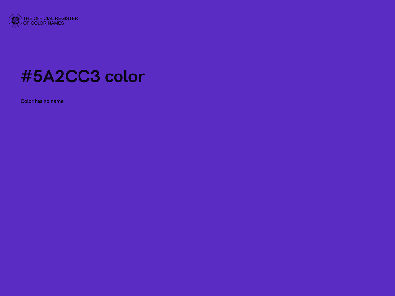 #5A2CC3 color image