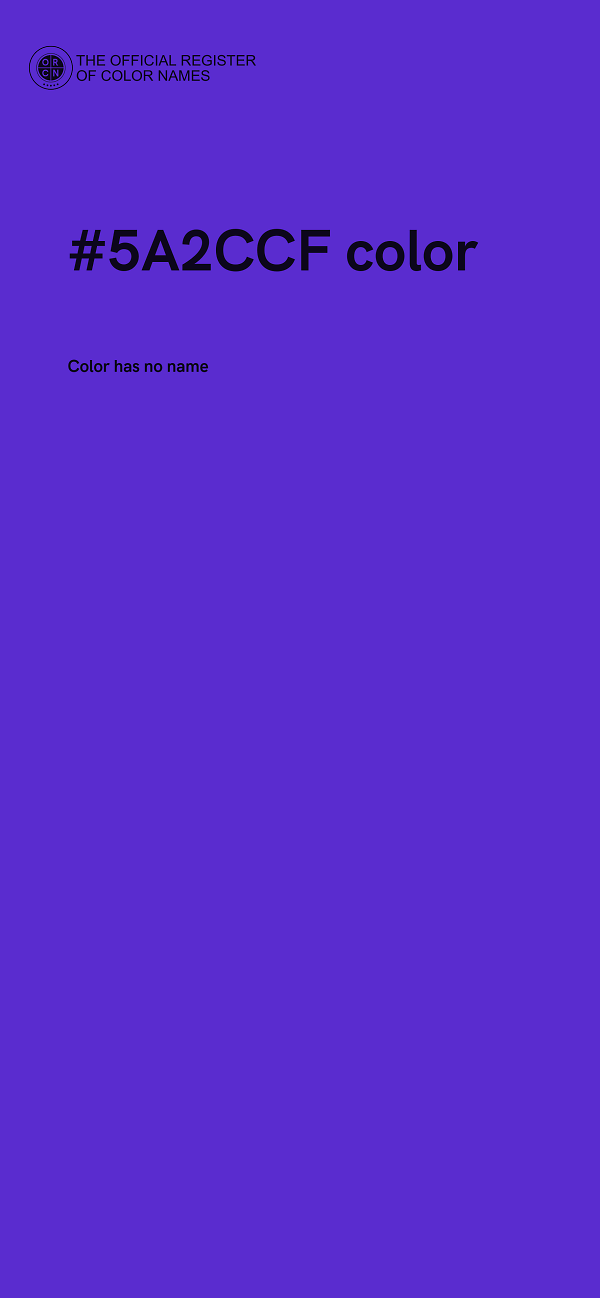 #5A2CCF color image