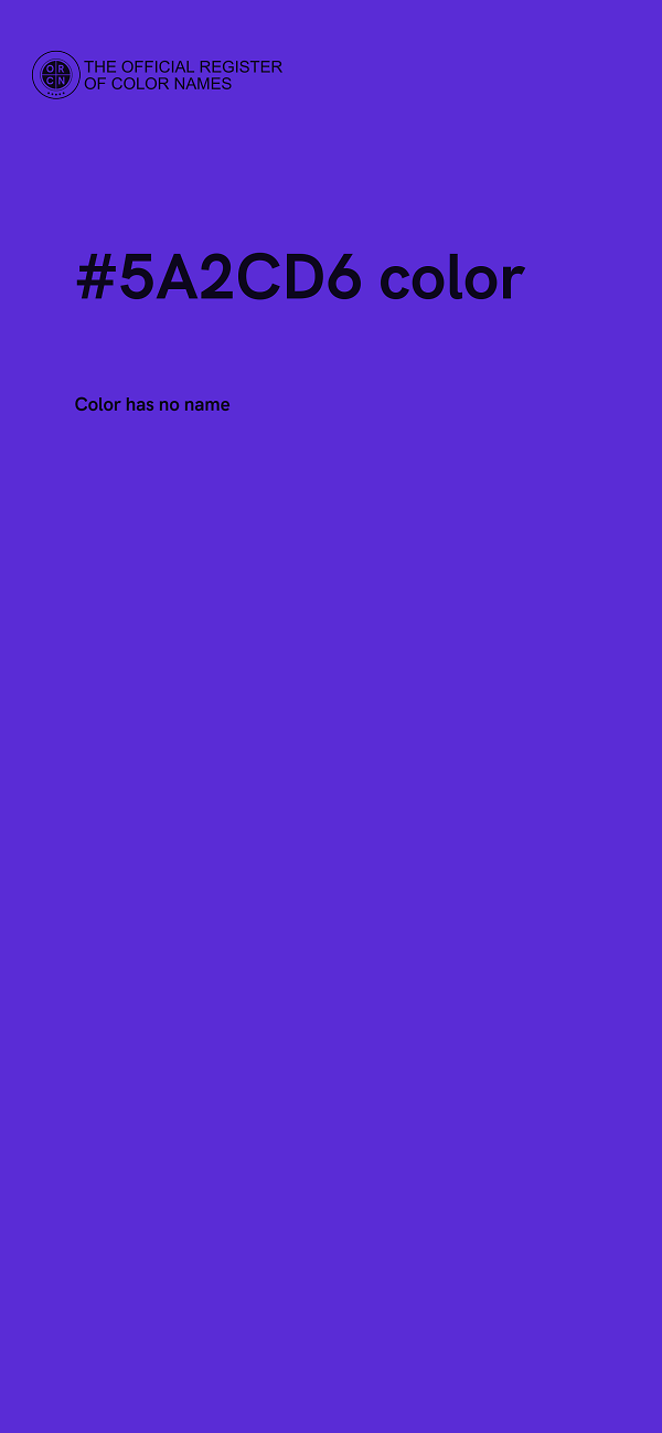 #5A2CD6 color image
