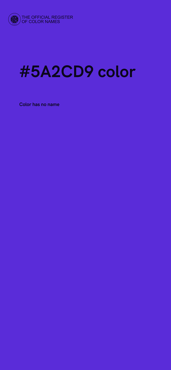 #5A2CD9 color image