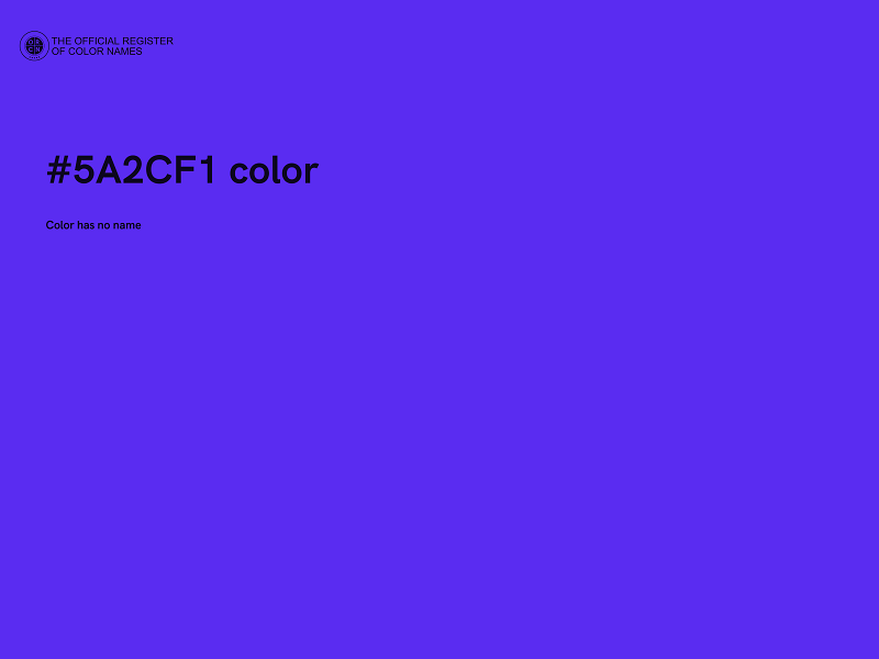 #5A2CF1 color image