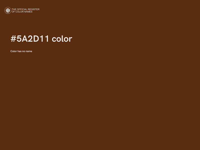 #5A2D11 color image