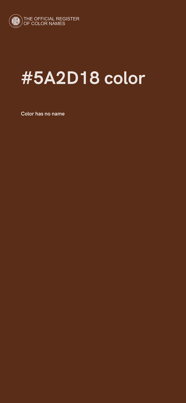#5A2D18 color image