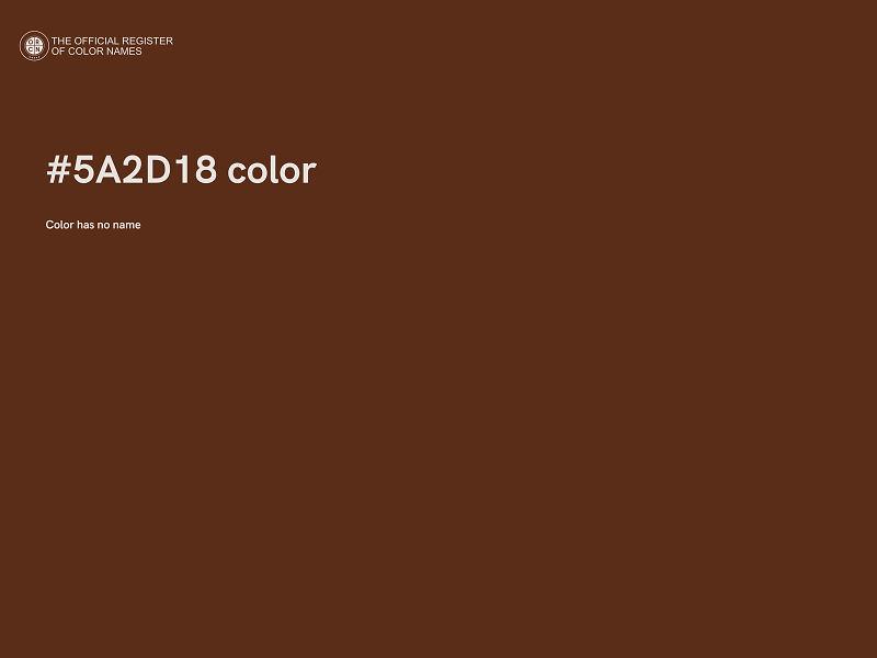 #5A2D18 color image