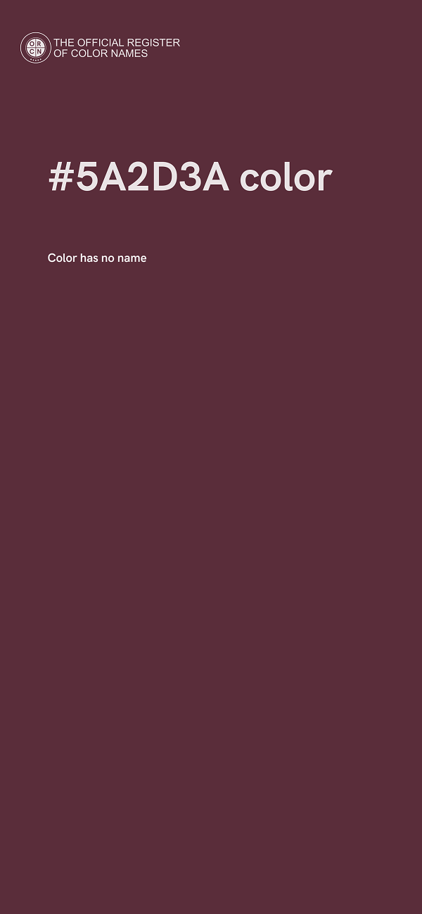 #5A2D3A color image
