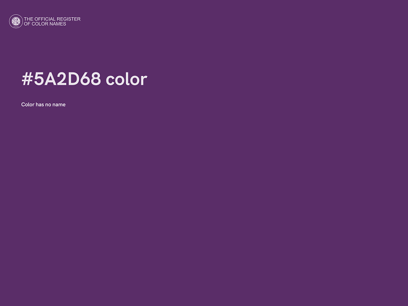 #5A2D68 color image