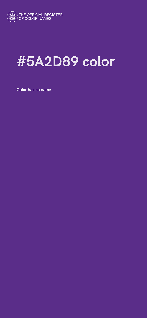 #5A2D89 color image