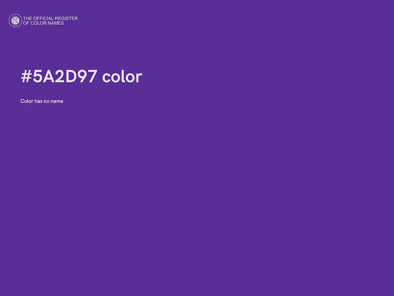 #5A2D97 color image