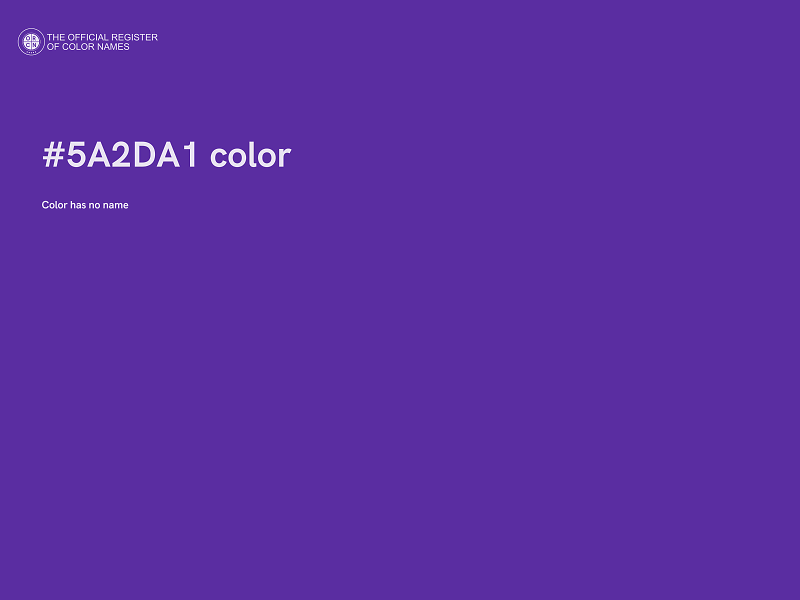 #5A2DA1 color image