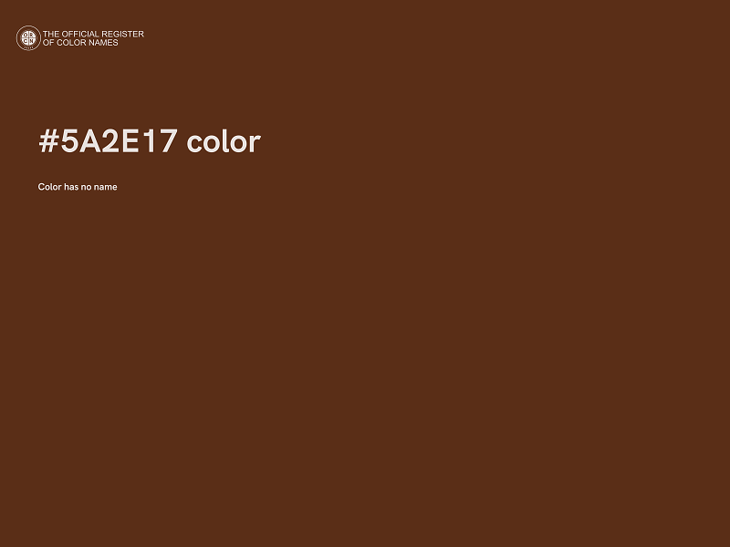 #5A2E17 color image