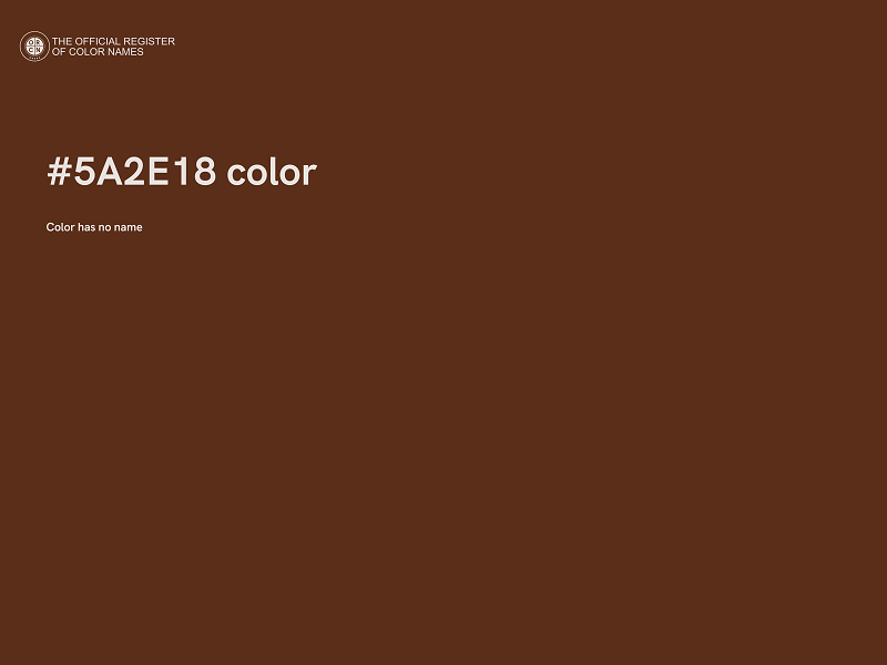 #5A2E18 color image