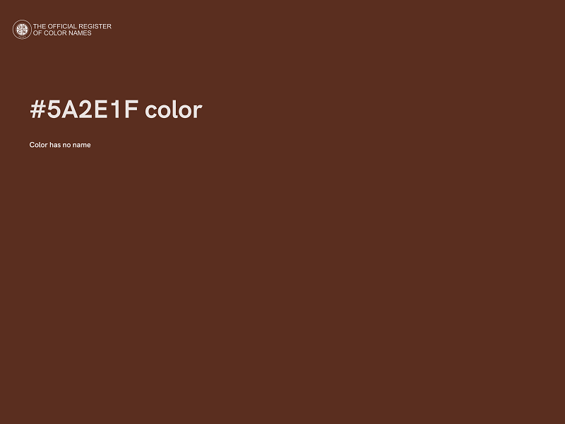 #5A2E1F color image