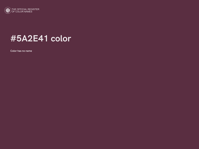 #5A2E41 color image