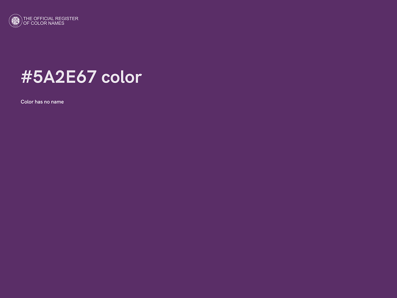 #5A2E67 color image