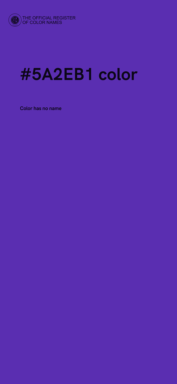 #5A2EB1 color image