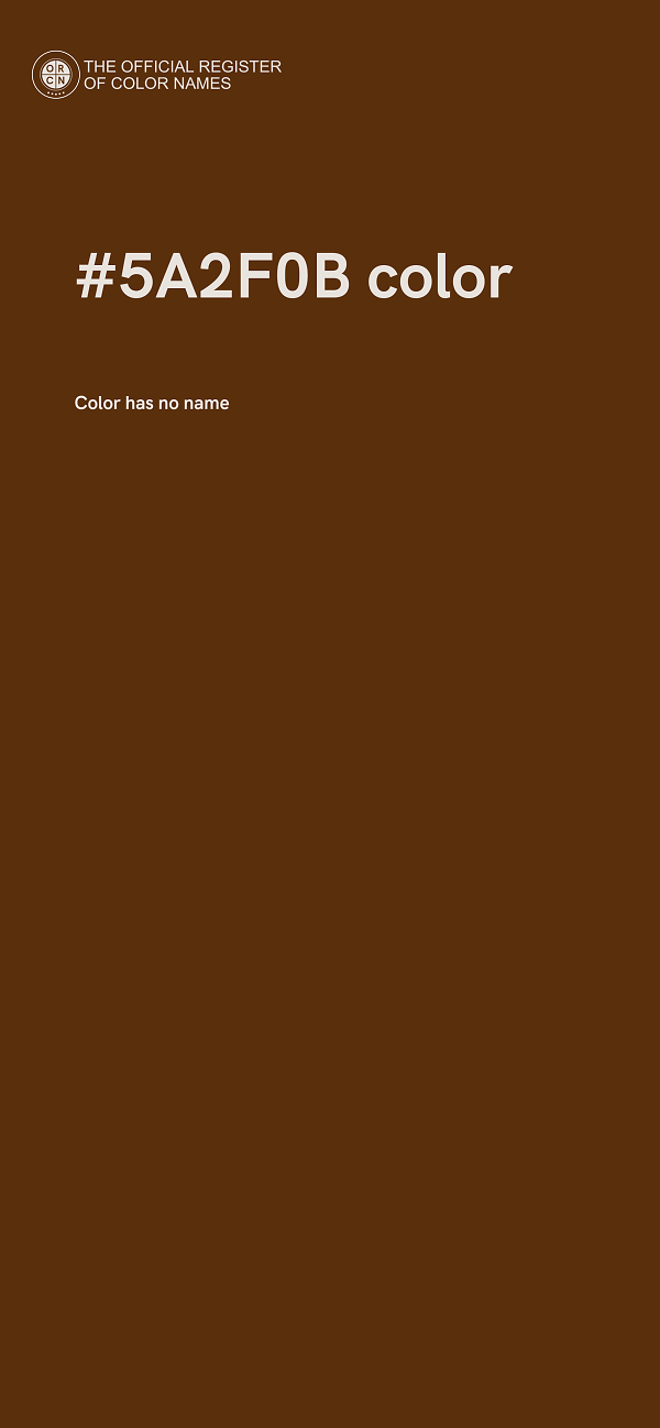 #5A2F0B color image