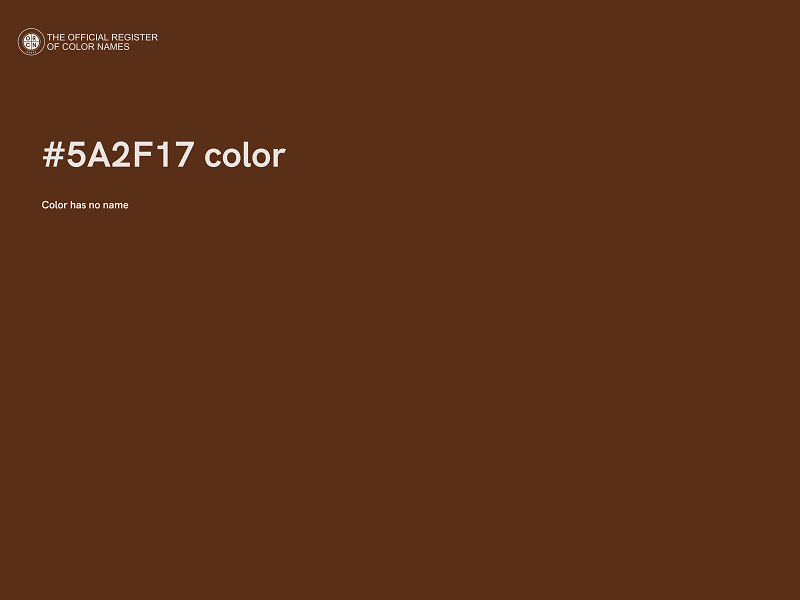 #5A2F17 color image