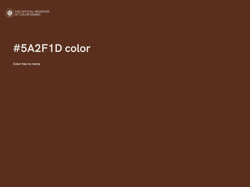 #5A2F1D color image